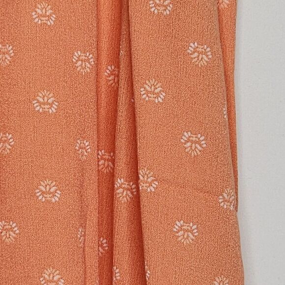 3X 22W 24W Torrid Washable Crinkle Guaze Ruffle Strap Tank Orange Ditsy Floral p - Picture 7 of 8